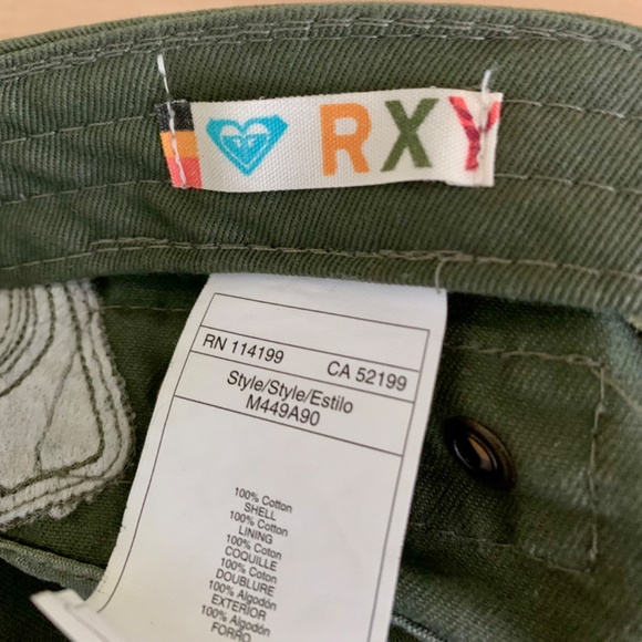 Roxy Quicksilver Retro Y2K Cotton Cadet Hat Green - Picture 6 of 7